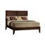 Espresso King Bed with Wood Frame and Storage Drawer