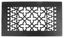 Black Cast Iron Rectangular Decorative Grille 12" x 6"