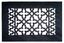 Black Cast Iron Decorative Rectangular Grille for Walls and Floors