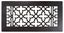 16'' x 8'' Black Cast Iron Decorative Floor Grille