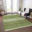 Green Stripe Synthetic Washable Indoor/Outdoor Rug 2'6" x 3'10"