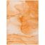 Orange Synthetic Machine Washable Reversible Area Rug 2'6" x 3'10"