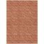 Terracotta Geometric Arrow Pattern Washable Synthetic Rug 2'6" x 3'10"