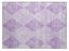 Lavender Geometric Flat Woven Synthetic Rectangular Rug