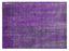 Purple Striped Synthetic Rectangular Washable Rug 1'8" x 2'6"