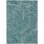 Teal Paisley Pattern Machine Washable Indoor Outdoor Rug