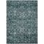 Teal Vintage Medallion 5' x 7'6" Machine Washable Area Rug