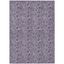 Purple Floral Machine Washable Indoor Outdoor Area Rug 3' x 5'