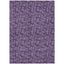 Purple Floral Synthetic Indoor Outdoor Washable Rug 2'6" x 3'10"