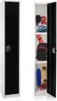 AdirOffice Black Steel 72" Freestanding Single-Tier Locker