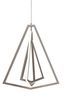 Gianna 27" Satin Nickel LED Abstract Pendant Light