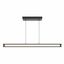 Cass Black Steel 48" LED Linear Pendant Light