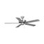 AirPro 52" Brushed Nickel Ceiling Fan with Reversible Blades