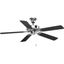 AirPro 52" Chrome Ceiling Fan with Reversible Blades