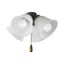 Antique Bronze LED Ceiling Fan Light Kit with Alabaster Glass