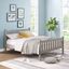 Driftwood Gray Pine Wood Full Platform Bed with Drawers