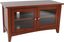 Modern Shaker Cottage 36-Inch Cherry TV Stand with Glass Cabinet