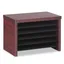 Mahogany Woodgrain 6-Slot Under Counter Organizer Shelf