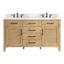 Solana 60" Weathered Fir and White Quartz Vanity