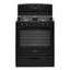 30-Inch Black Freestanding Natural Gas Range with Broiler Drawer