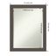 Elegant Brushed Pewter Silver Rectangular Wall Mirror 22x28 in