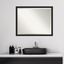 Grace Brushed Black Rectangular Beveled Wall Mirror 30 x 24 Inch