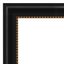 24" x 20" Black and Gold Rectangular Bathroom Mirror