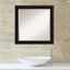 Elegant Manhattan Black and Gold Beaded 24x24 Wall Mirror