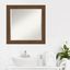 Carlisle Brown 24" Square Wood Bathroom Vanity Mirror