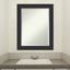 Corvino Black Beveled Wood Bathroom Wall Mirror 23 x 29 in