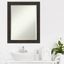 Rustic Greywash 28" x 22" Beveled Polystyrene Vanity Mirror