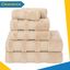 Taupe Turkish Cotton 6-Piece Bath Towel Set