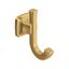 Brushed Gold Metal Wall-Mounted Double Robe Hook