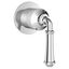 Polished Chrome Wall-Mounted Diverter Valve Trim with Lever Handle