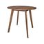 Walnut 36" Round Farmhouse Dining Table with Solid Wood