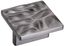 Calathea Black Chrome Square Cabinet Knob with Mounting Hardware