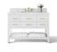 Elizabeth 48'' White Vanity with Gold Hardware