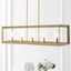 Anna 38.5" Gold Brass Glass LED Pendant Light