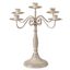 Vintage Distressed 5-Arm Metal Candelabra in Antique Finish