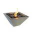 Polished Black Stainless Steel Gel Fuel Tabletop Fireplace