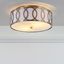 Elegant 12.25" Brass Gold LED Ceiling Light with Linen Shade