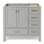 Cambridge 36" Gray Solid Wood Freestanding Vanity Cabinet