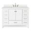 Cambridge 49" White Painted Freestanding Single Sink Vanity with Quartz Top