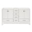 Cambridge 60" White Double Freestanding Vanity Cabinet