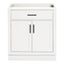 Hepburn 30" White Hardwood Single Freestanding Vanity Cabinet