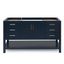 Magnolia 60" Midnight Blue Single Freestanding Vanity Cabinet