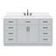 Hepburn 60" Gray Hardwood Single Basin Vanity Set