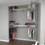 Maple Double Shelf Double Hang Closet System with Steel Brackets