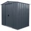 Anthracite Steel 6 x 5 x 6 ft Storage Shed