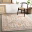 Ankara Ivory Medallion 5'2" x 7' Synthetic Area Rug